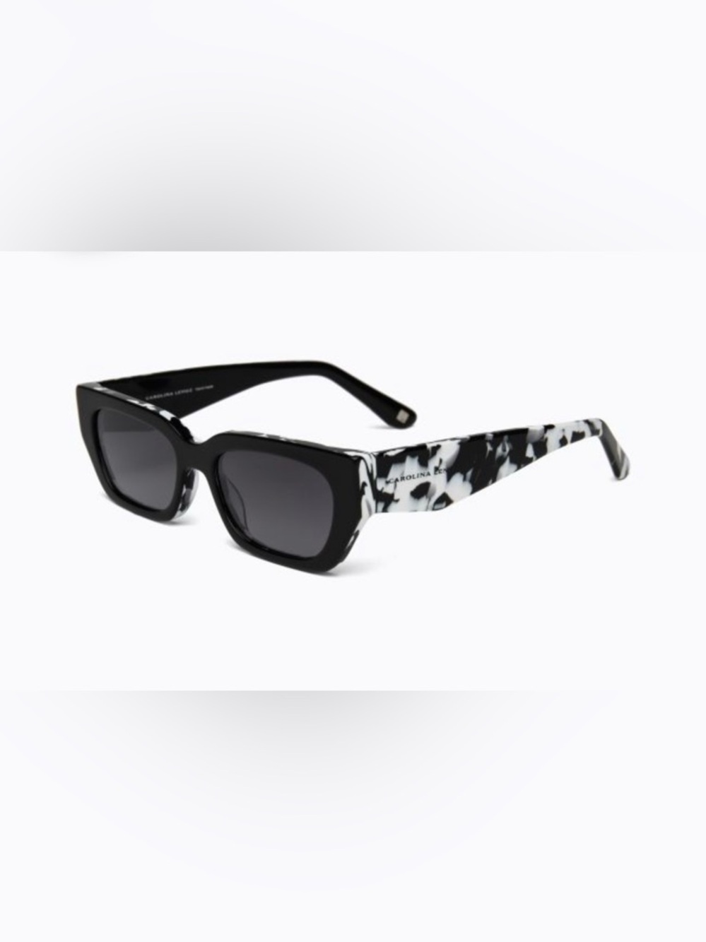 Carolina Lemke Madison Black & White Marble Patterned Sunglasses CL9041-03 NWOT